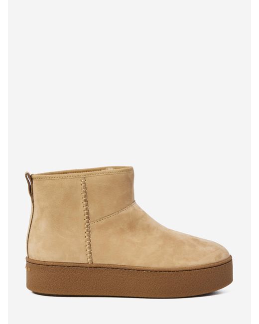 Hogan Brown Shearling Ankle Boots