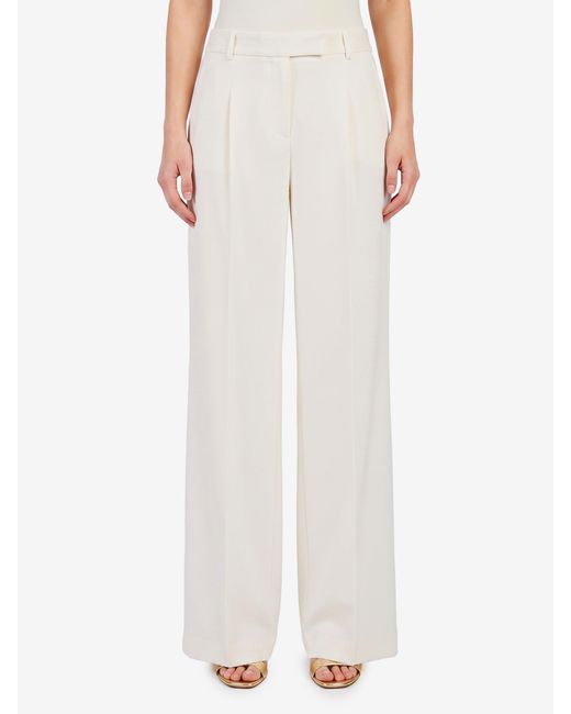 FEDERICA TOSI White Wideleg Cady Trousers
