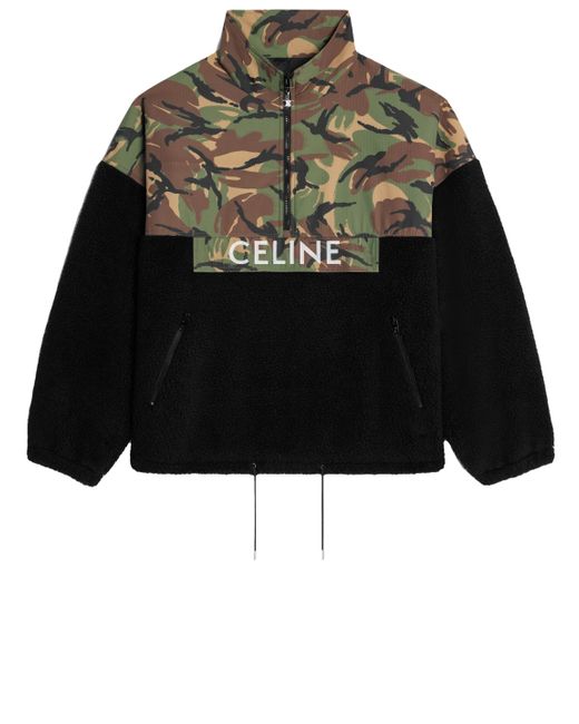 Céline Black Bimaterial Jacket for men