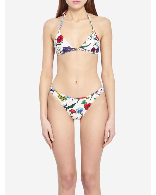 Gucci Natural Printed Jersey Bikini