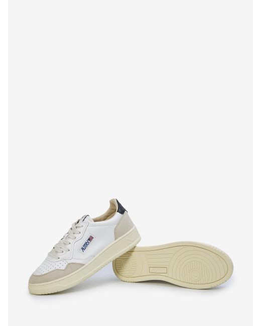 Autry White Medalist Low Sneakers for men