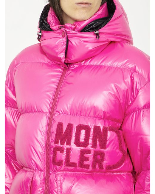 Moncler hot pink sale jacket