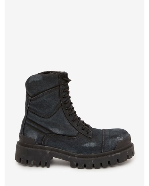 Balenciaga Black Combat Strike L20 Boots for men