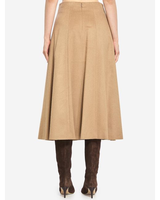 Max Mara Natural Flared Skirt