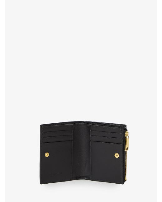 Portafogli Intrecciato Nero di Bottega Veneta in White