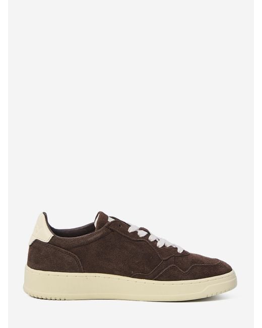 Autry Brown Medalist Low Sneakers for men