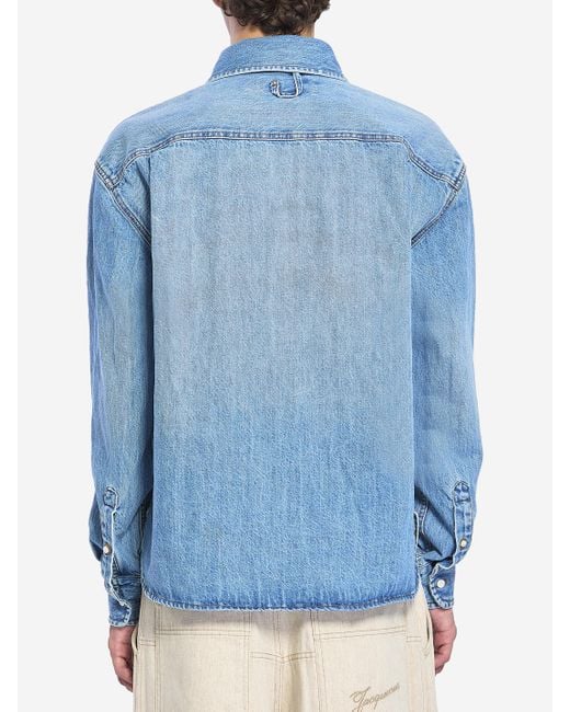 Jacquemus Blue De Nimes Simon Denim Shirt for men