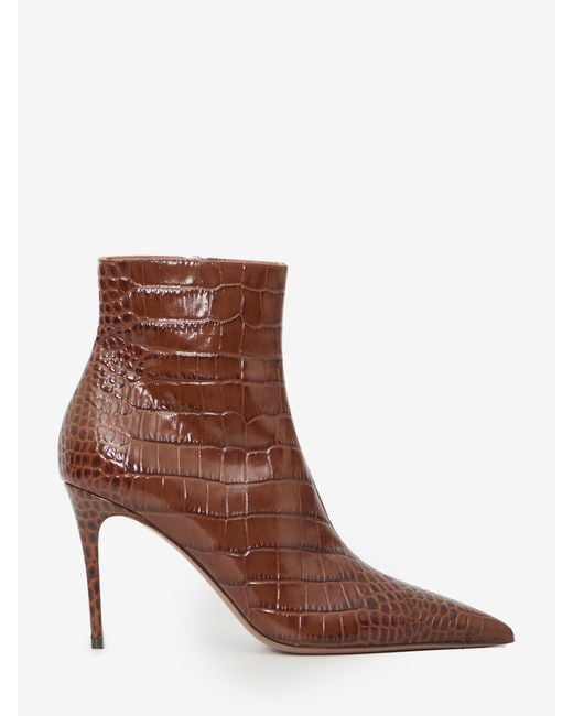 Paris Texas Brown Vera 85 Ankle Boots