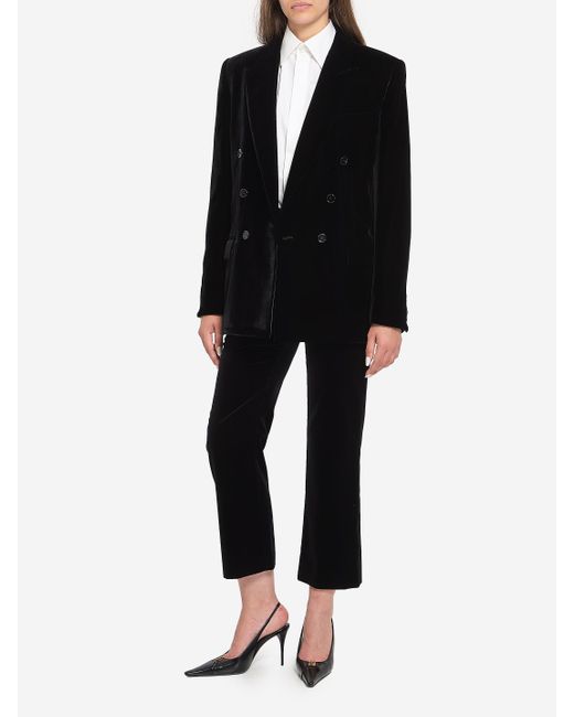 Saint Laurent Black Cassandre Jacket