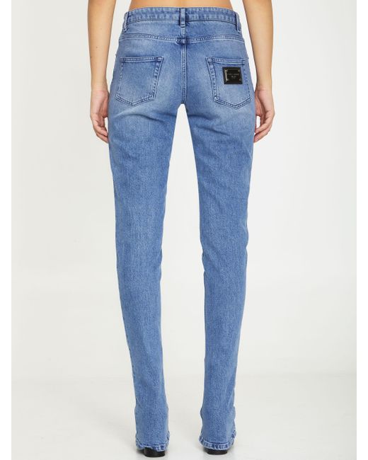 Jeans in denim di Dolce & Gabbana in Blue