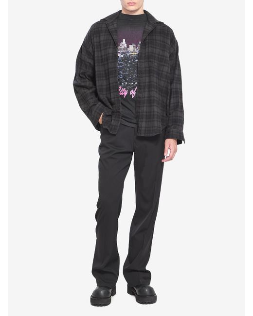 Balenciaga Black Layeredeffect Shirt for men