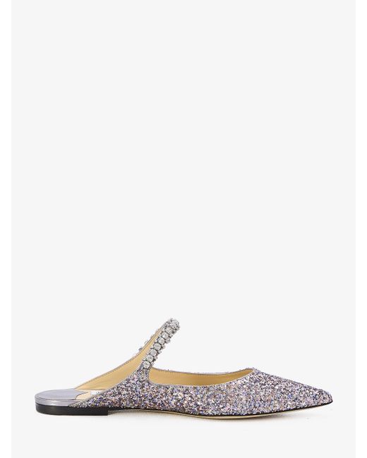 Jimmy Choo Multicolor Bing Embellished Leather-trimmed Mules