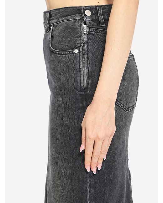 Haikure Black Kim Authentic Denim Skirt