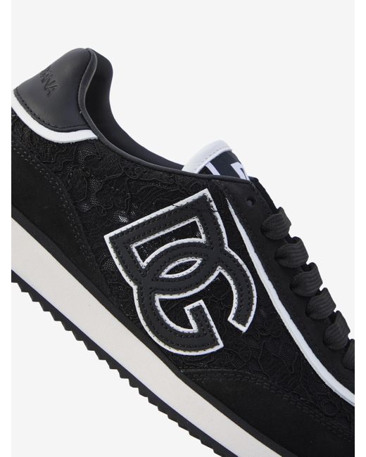 Dolce & Gabbana Black Sneakers Dg Cushion