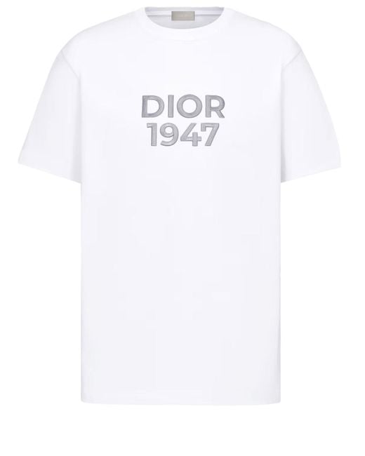 Dior White Dior 1947 Tshirt for men