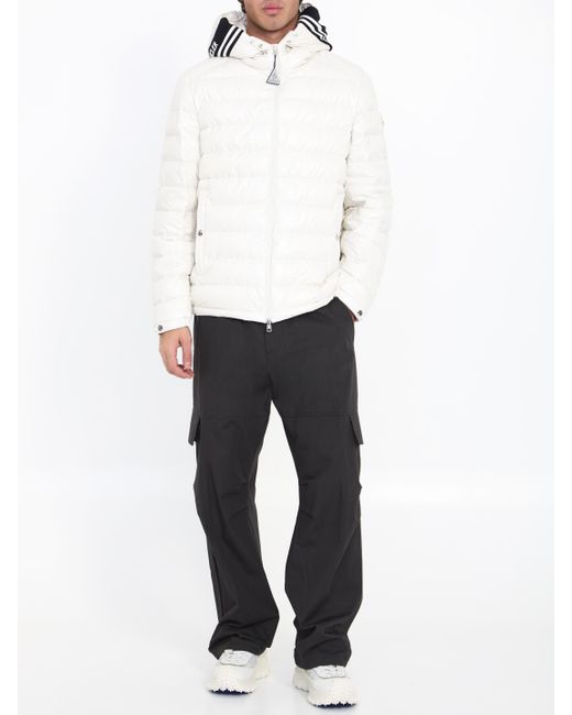 Moncler White Cornour Short Down Jacket for men