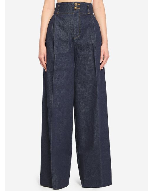 Zimmermann Blue Hypnotic Denim Pant