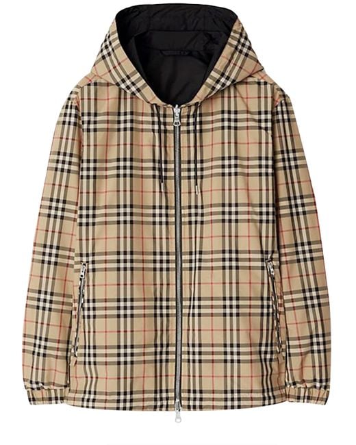 Burberry Brown Check Reversible Jacket for men