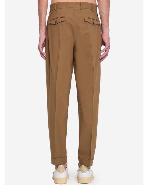 PT Torino Natural Khaki Trousers for men