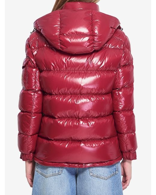 Moncler Red Maire Puffer Jacket With Hood