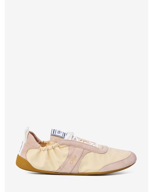 Chloé Natural Kick Sneakers