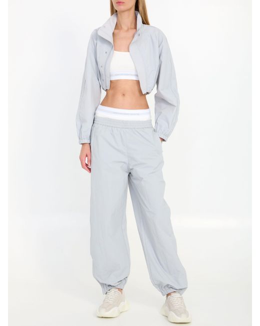 Alexander Wang White Track Pants With Prestyled Underwear