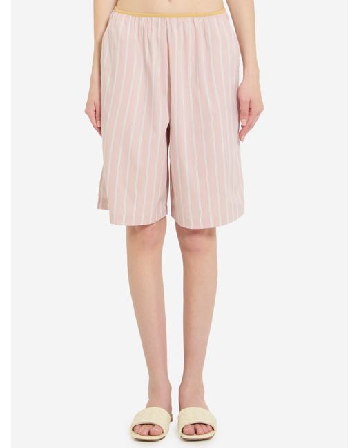 Frankie Shop Pink Elyn Bermuda Shorts