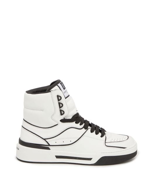 Dolce & Gabbana New Roma Sneakers in White,Black (White) for Men - Save ...