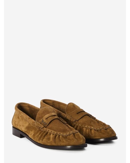 Saint Laurent Brown Le Loafer Mocassins for men