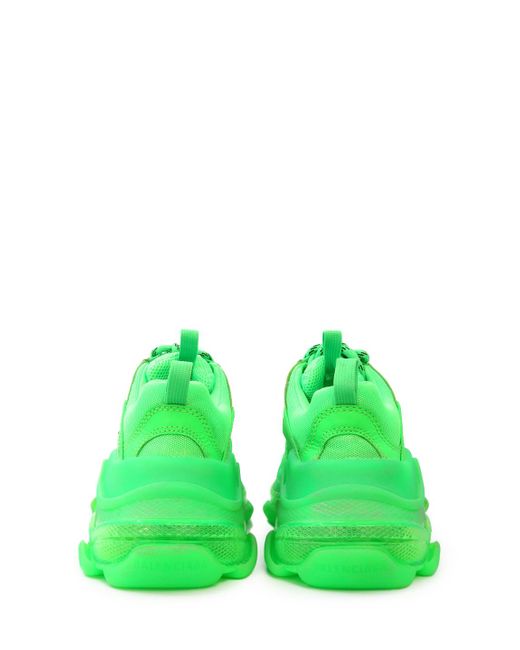 Balenciaga neon green trainers sales