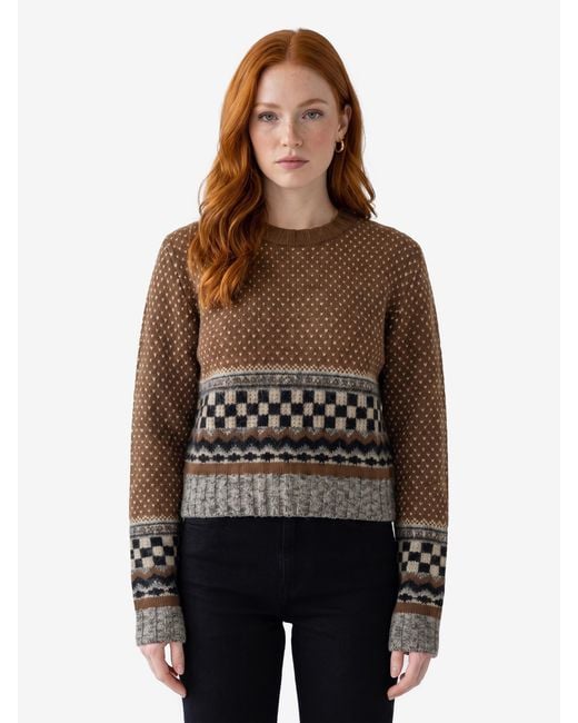 Golden Goose Deluxe Brand Brown Journey Crewneck Sweater