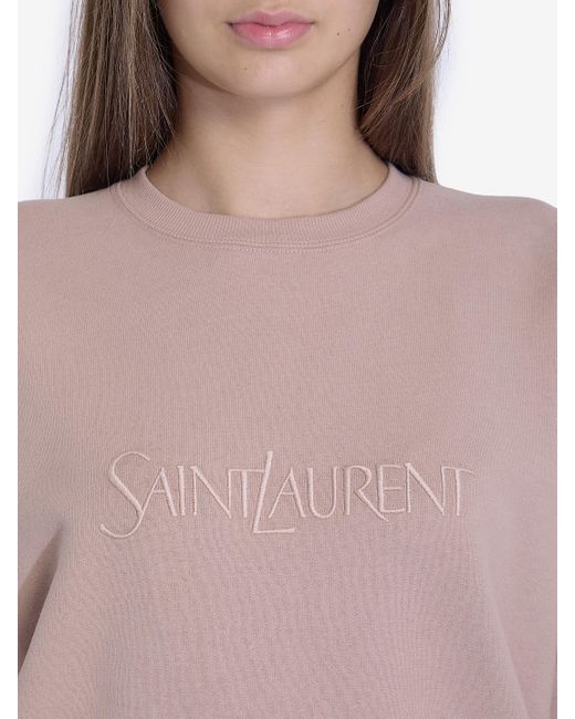 Felpa di Saint Laurent in Pink