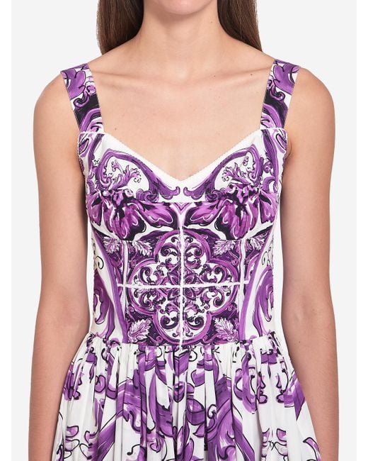 Abito Lungo di Dolce & Gabbana in Purple