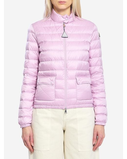 Moncler Pink Lans Down Jacket
