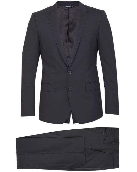 Dolce & Gabbana Blue Wool Twopiece Suit for men