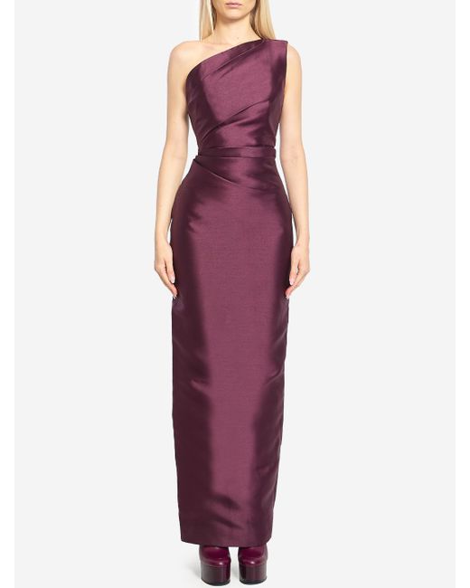 Solace London Purple Kira Maxi Dress