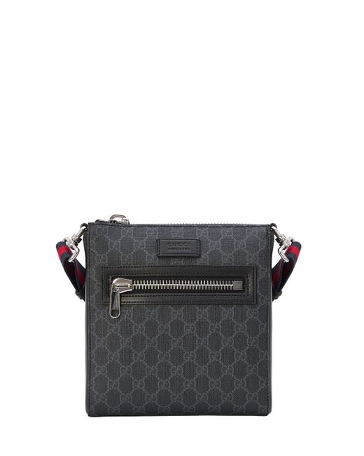 Gucci Gray GG Crossbody Bag for men