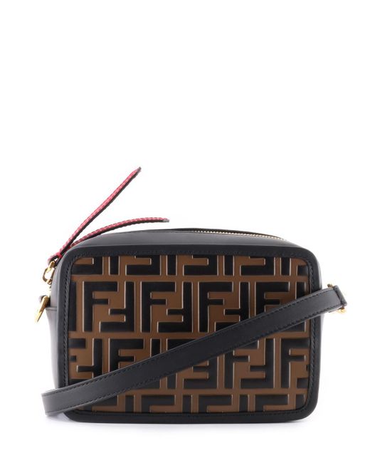 Fendi Black Mini Camera Case Leather Shoulder Bag