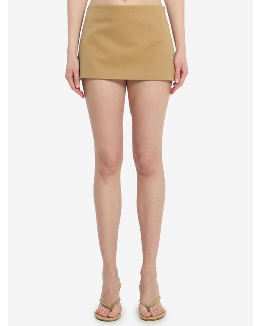 Frankie Shop Natural Hera Mini Skirt