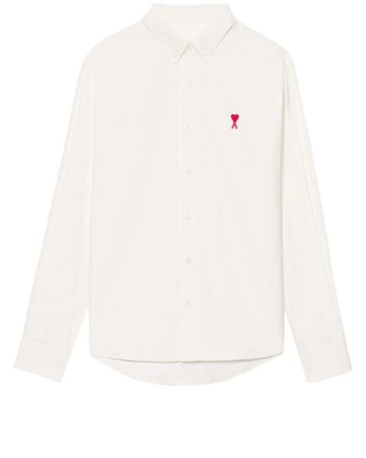 Camicia ami de coeur di AMI in White da Uomo