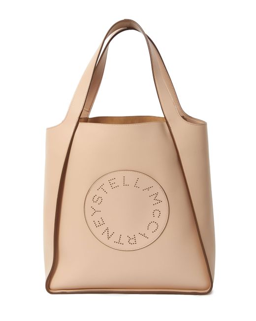 Stella McCartney Natural Stella Logo Tote Bag