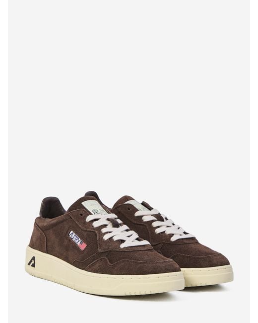 Autry Brown Medalist Low Sneakers for men