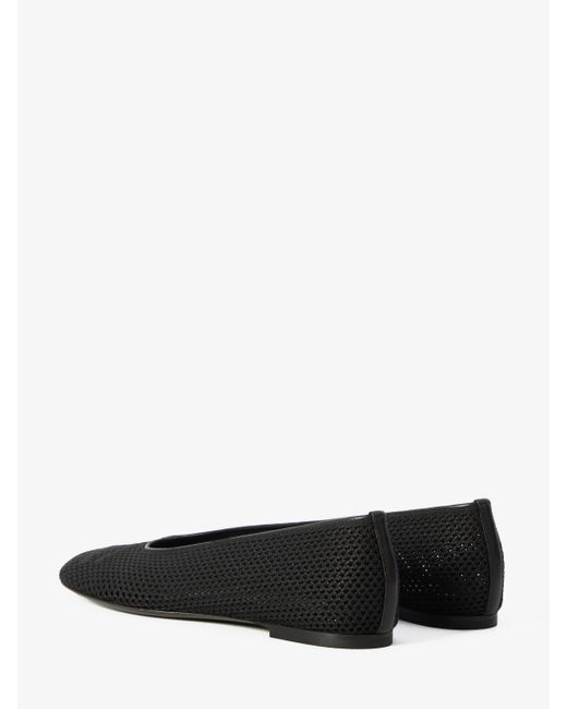 Burberry Black Mesh Ballet Flats