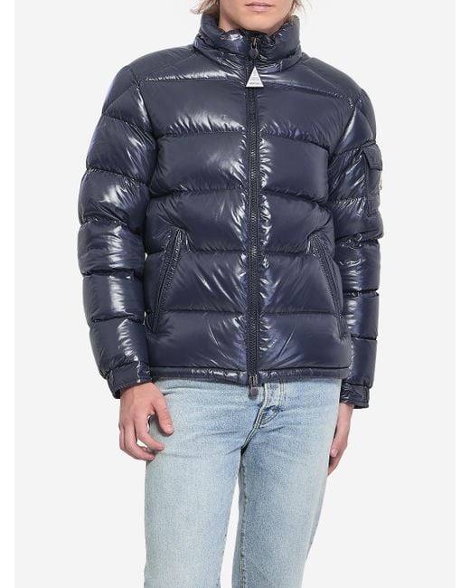 Moncler Blue Maya Puffer Jacket for men