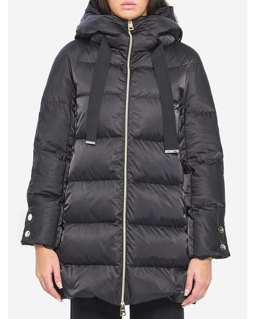 Herno Women's Gray Ashape Puffer Jacket