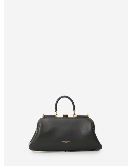 Dolce & Gabbana Black Lambskin Shoulder Bag