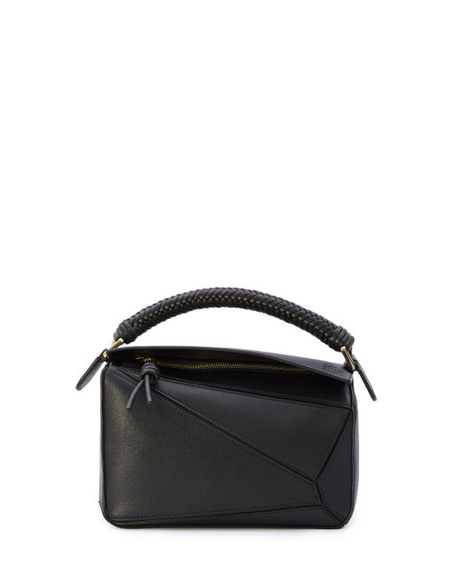 Loewe Black Puzzle Small Leather Shoulder Bag
