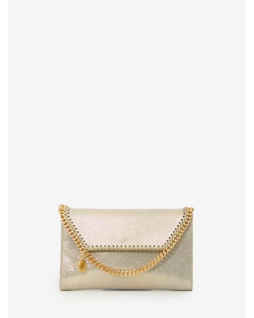 Stella McCartney Natural Falabella Wallet On Chain Crossbody Bag
