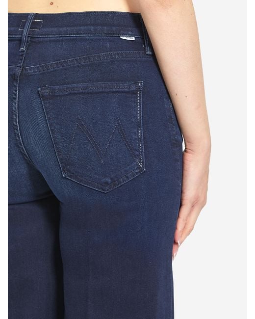 Mother Blue The Twister Sneak Denim Jeans