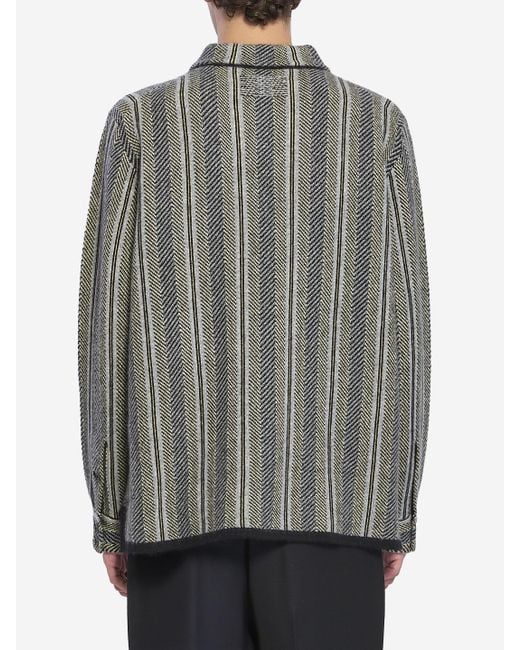 Guest In Residence Gray Stripe Work Shirt